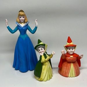 Schmid ceramic sleeping beauty figurines - almost complete set